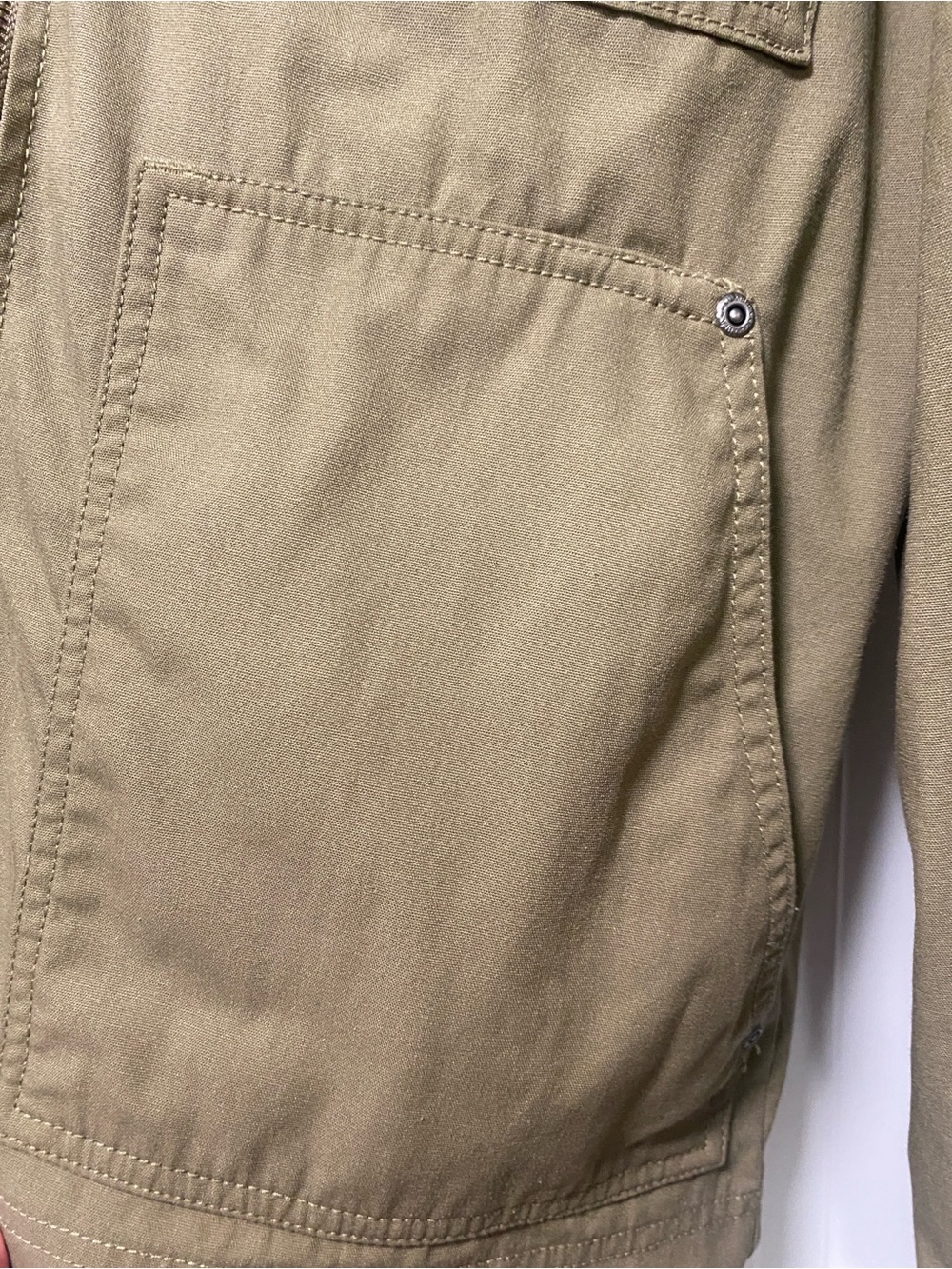 Columbia Men's Hooded Four Pocket Military Field Jacket Olive Green Size Medium - Picture 12 of 16
